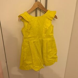 Jacadi size 3 yellow linen/cotton dresss